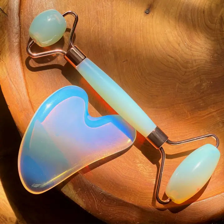 Gua Sha Natural Crystal Stone Facial Lifting Tool