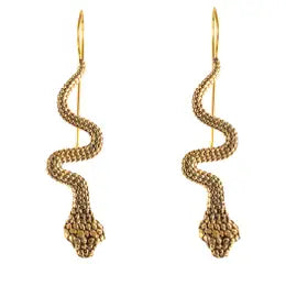 Dangling Cobra Snake Earrings