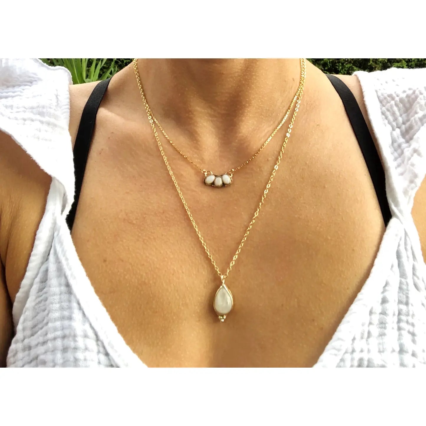 Moonstone Boho Necklace