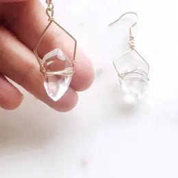 Quartz Nugget Earrings