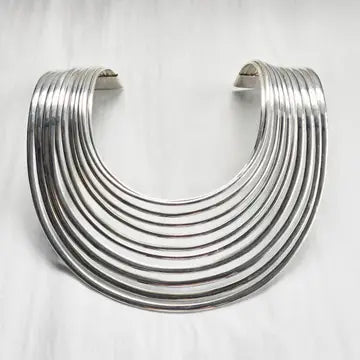 Silver Cleo Collar Bold Statement