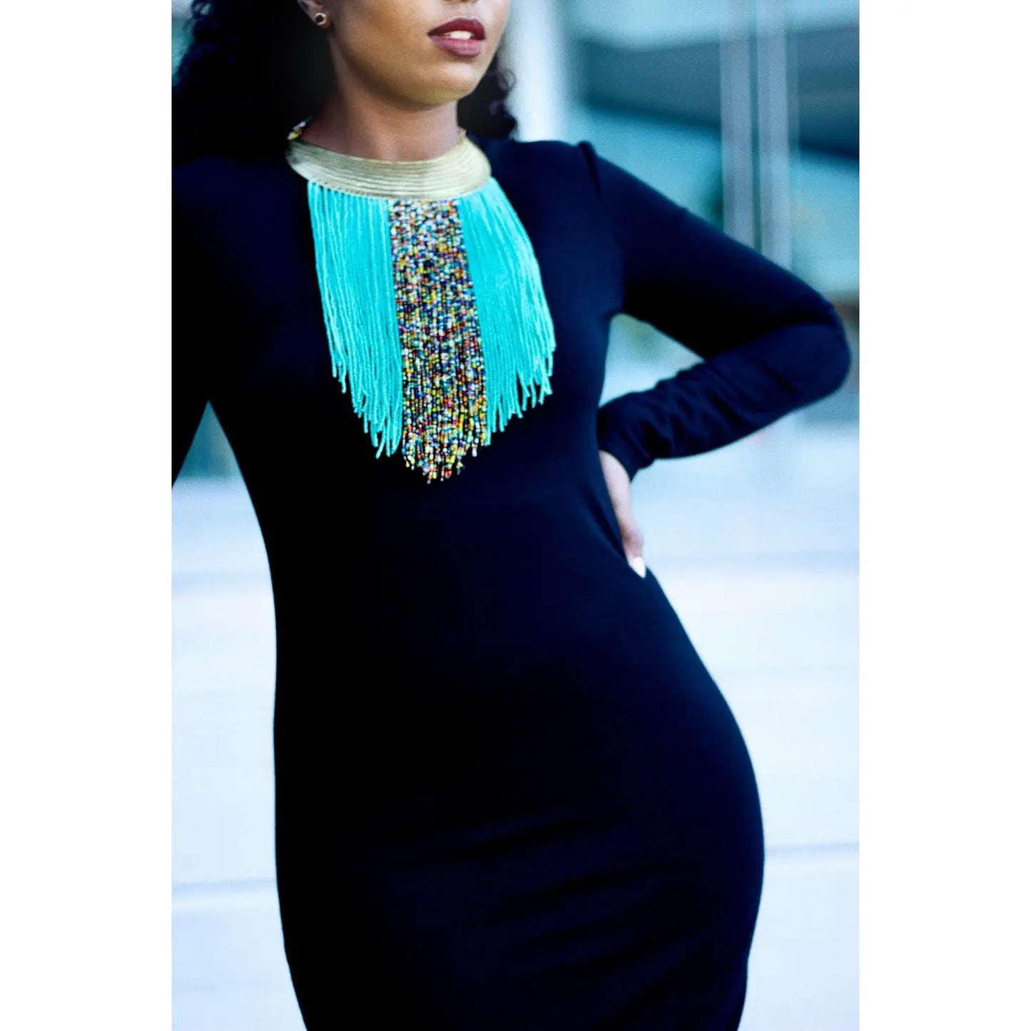 Kenyan Pendo Love Fringe Necklace