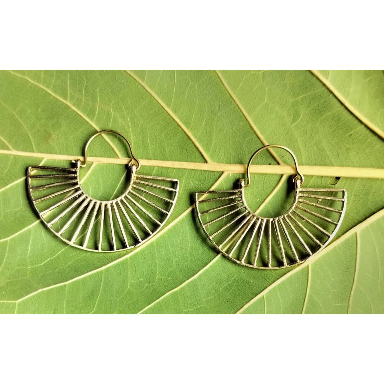 Half Moon Fan Earrings