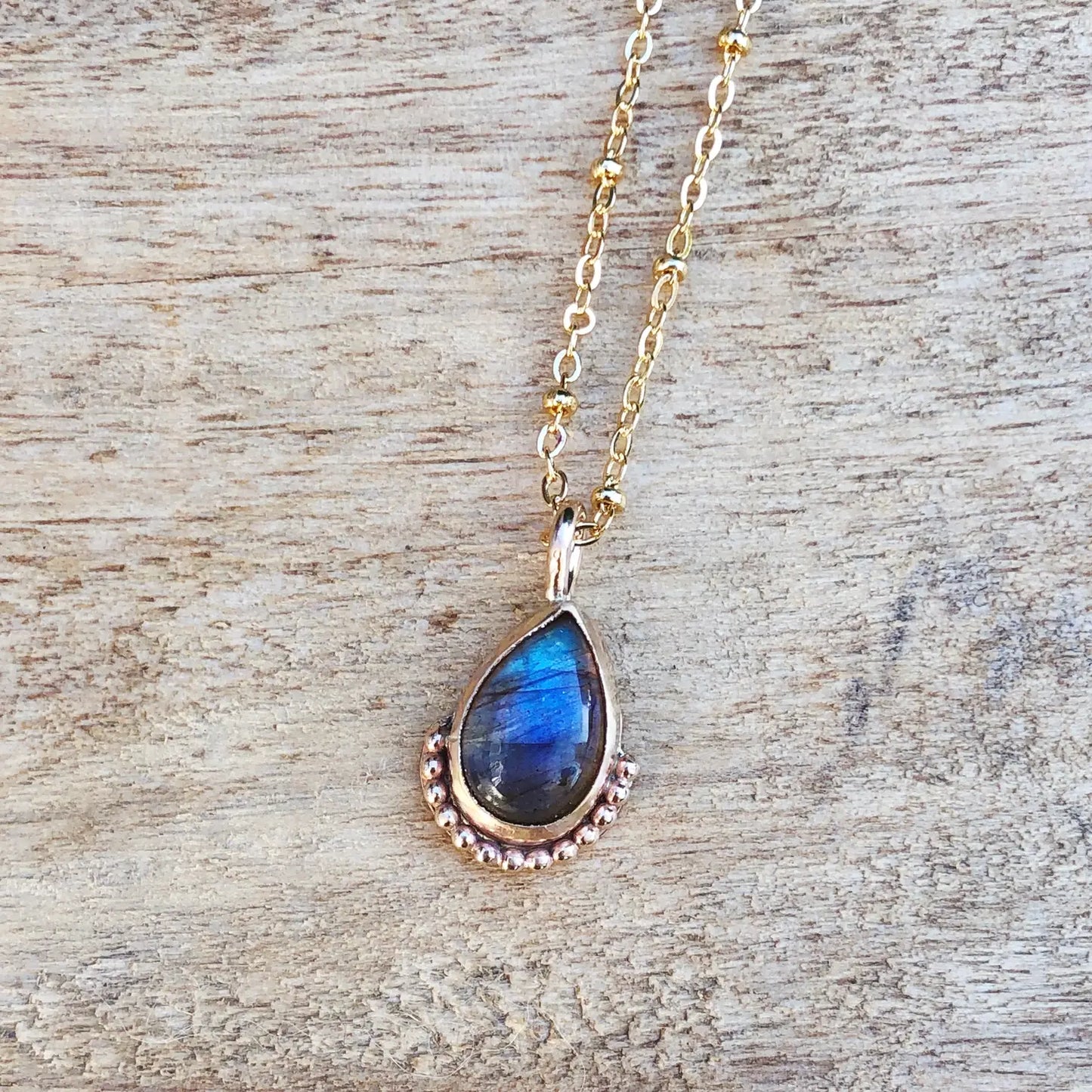 Labradorite Filigree Necklace