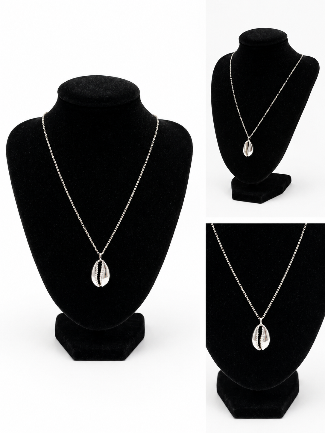 Silver Tide Cowrie Necklace