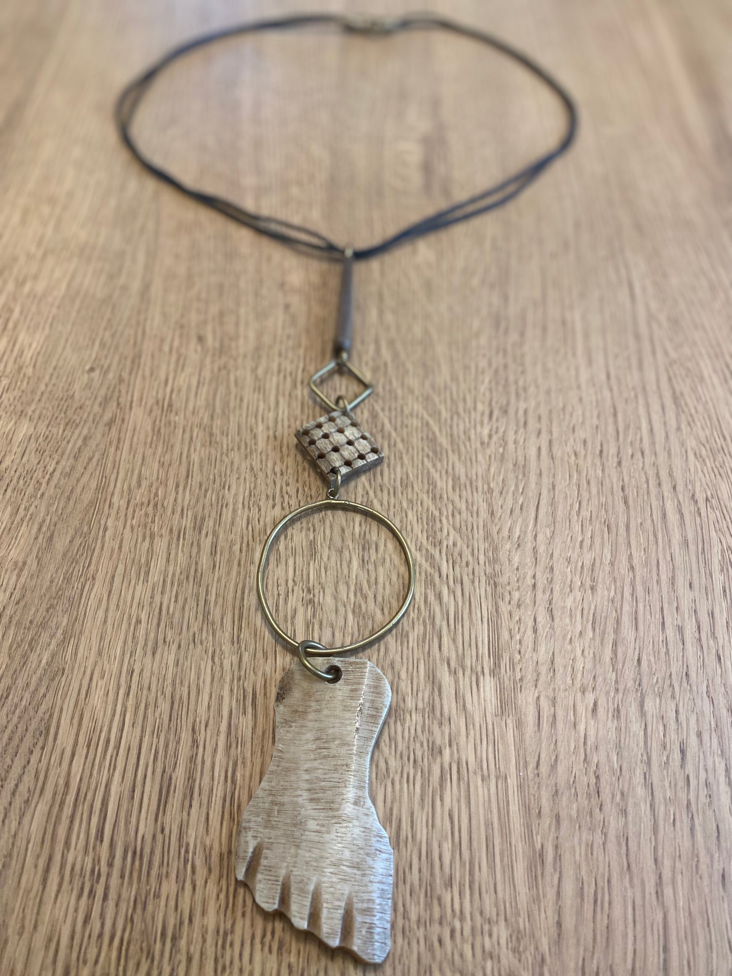 Batik & Bone Sculpted Necklace