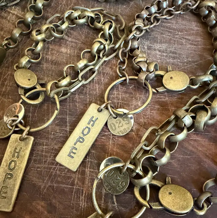 Hope Chain Charm Bracelet