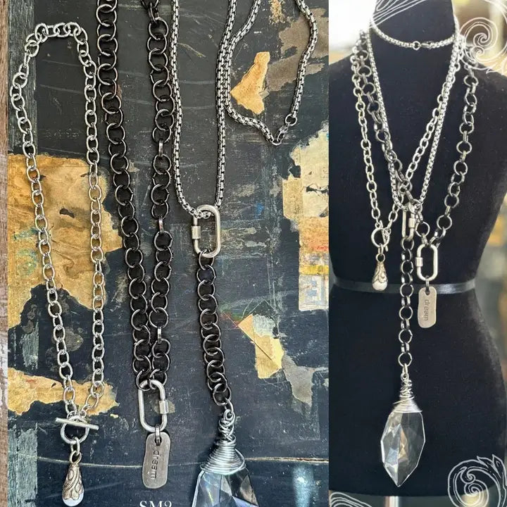 Bozeman Collection Silver Moon Necklace