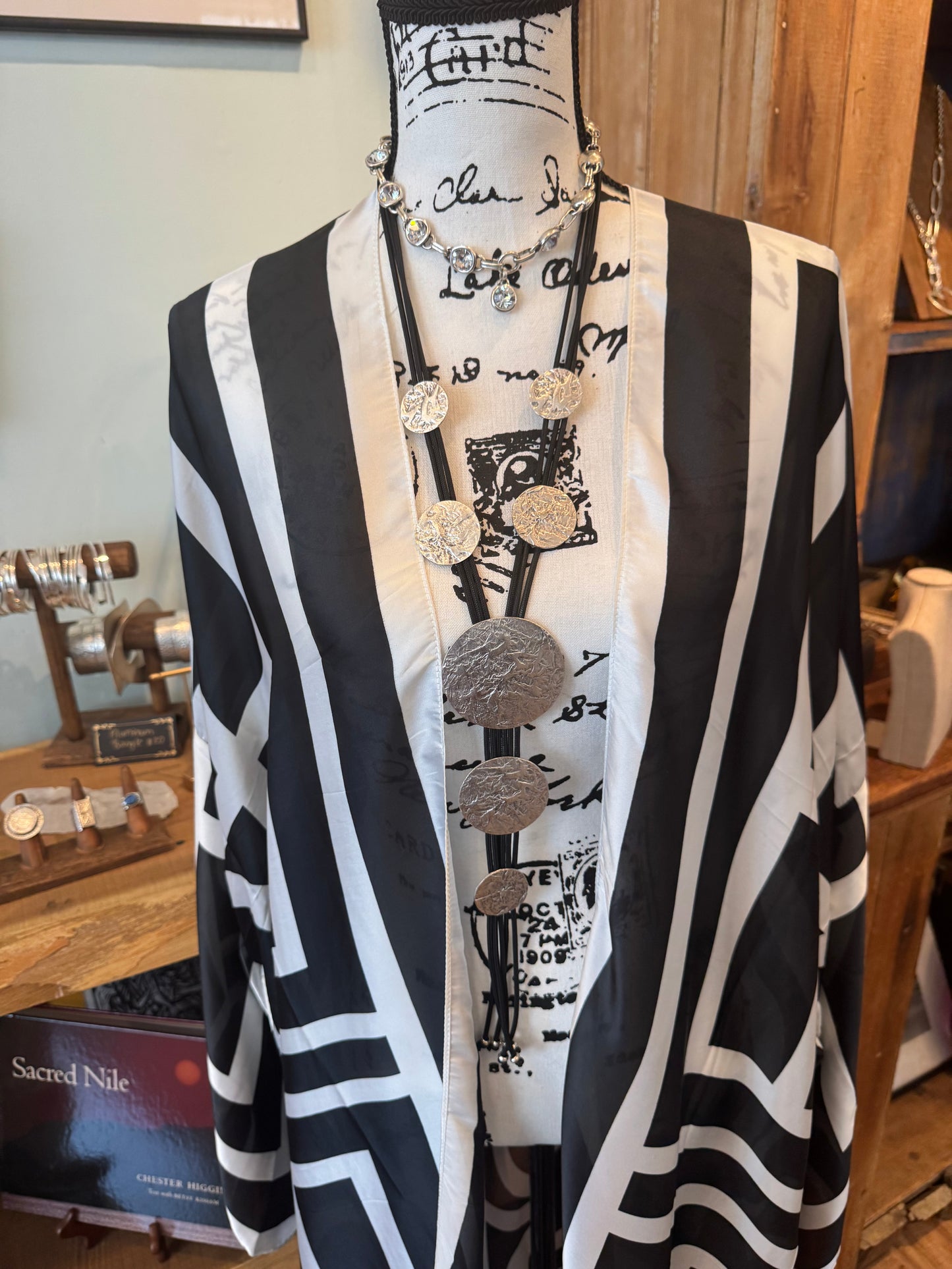 Monochrome Mirage Kimono