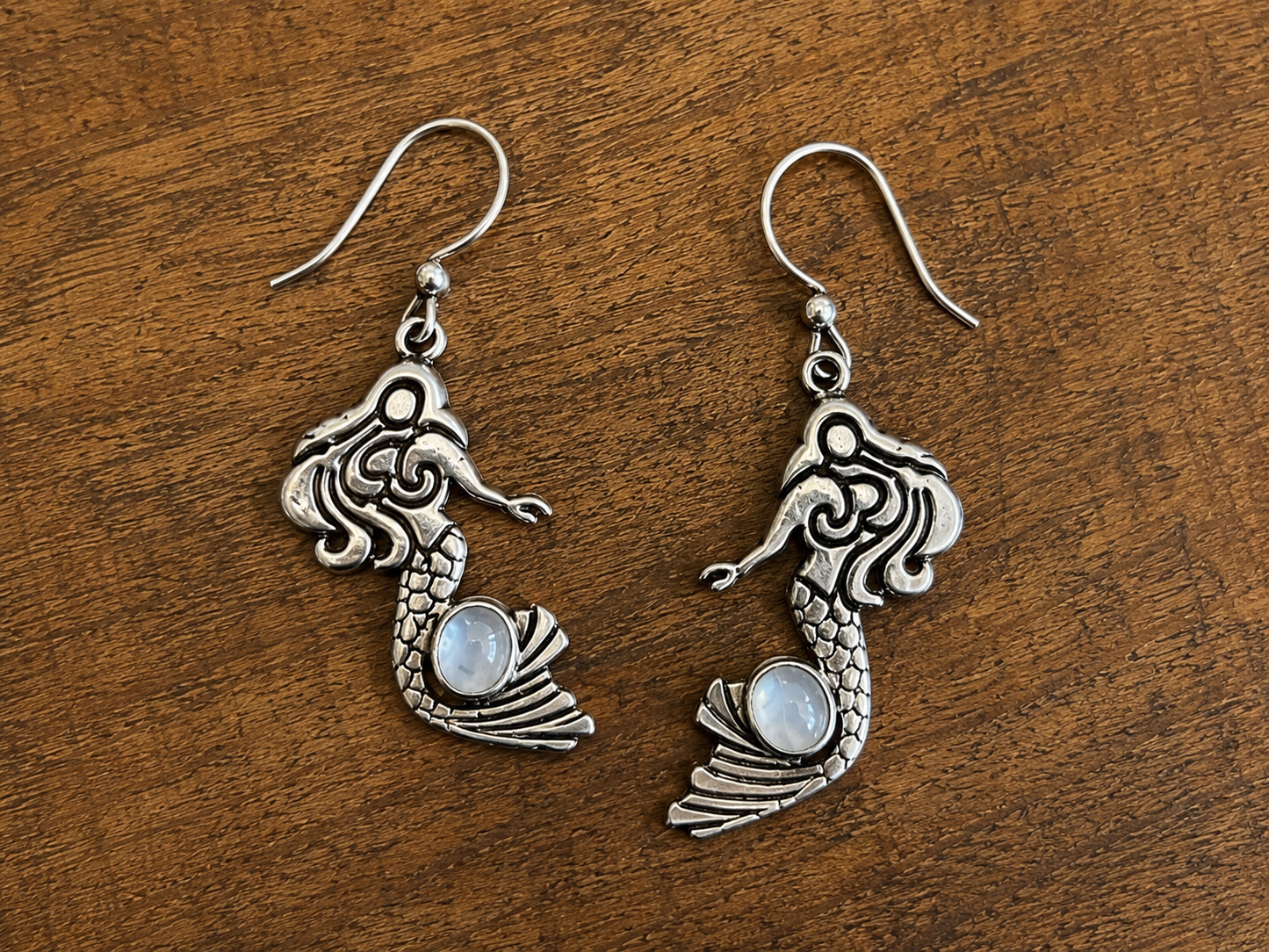 Silver Mermaid Earrings