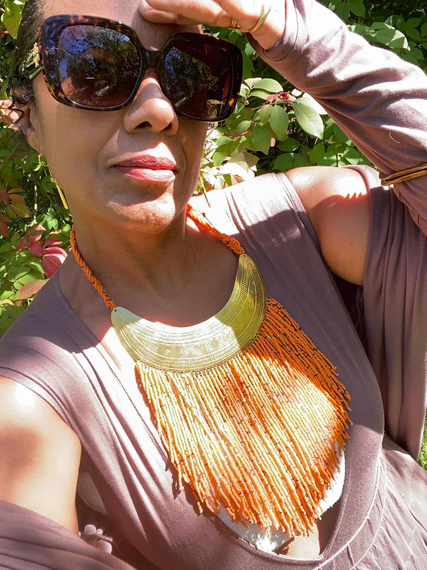Kenyan Pendo Love Fringe Necklace