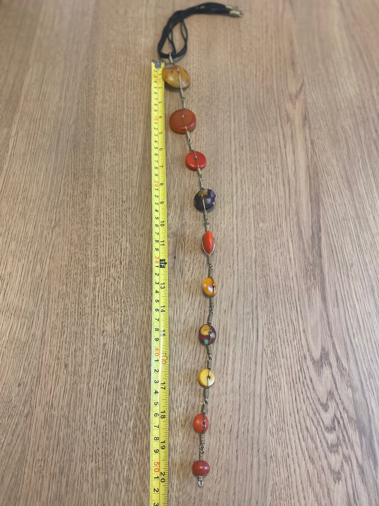 Mwangi Amber & Bone Brass Statement Necklace