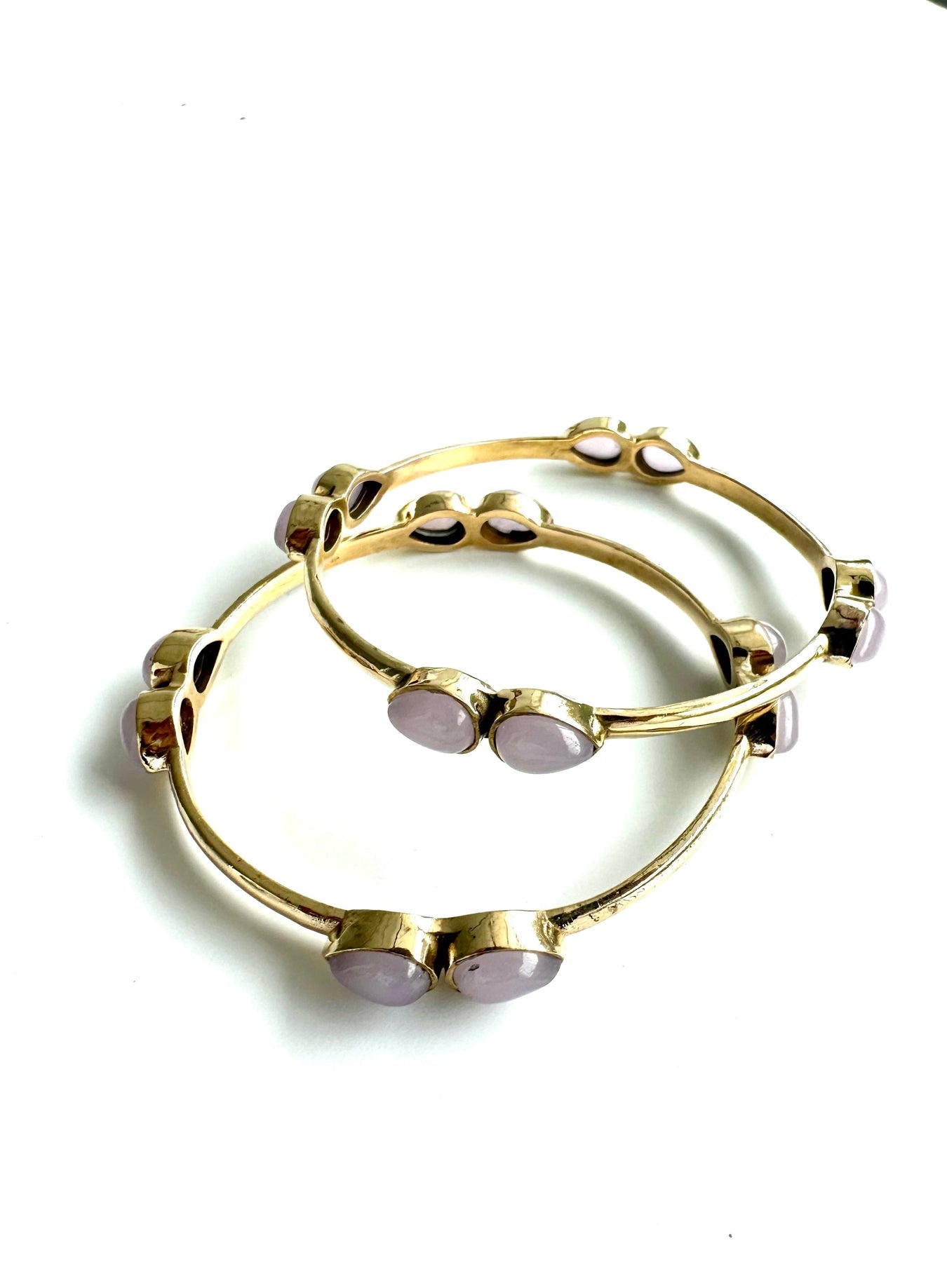 Kamil Moonstone Rose Bracelet Bangle
