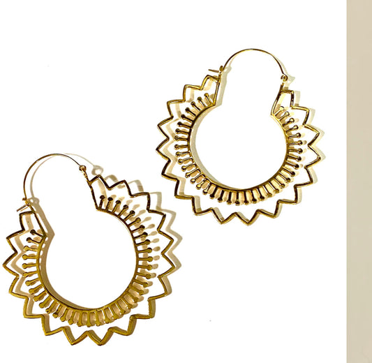 Juhi Brass hoops