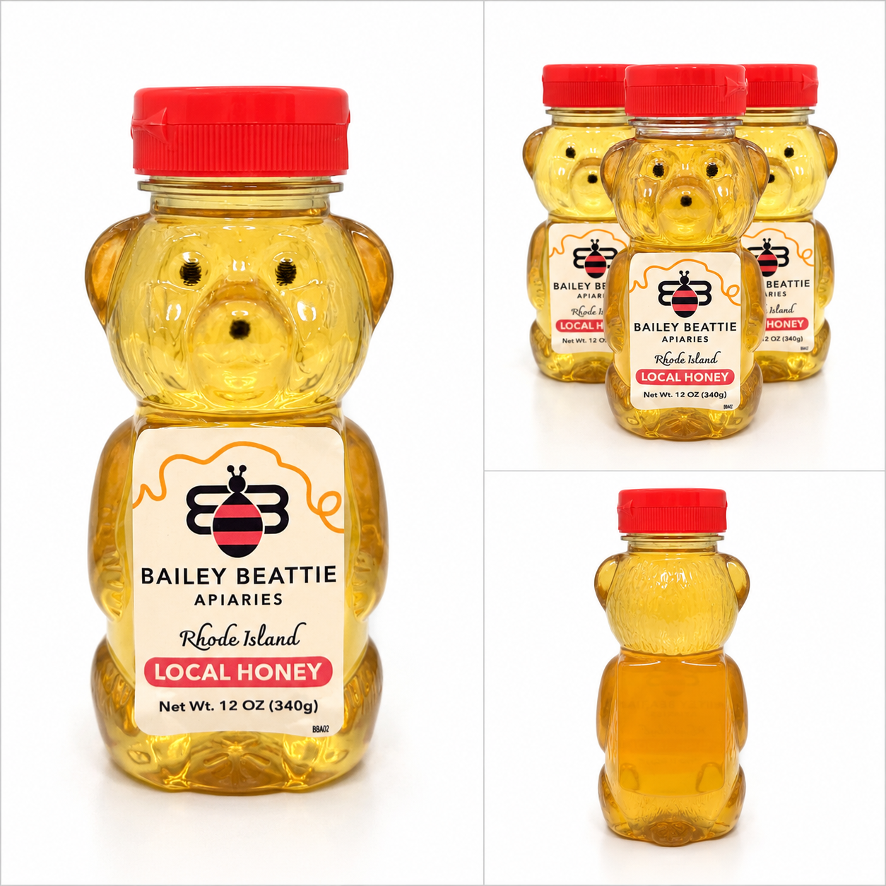 Bailey Beattie Apiaries - Rhode Island Local Honey 12 oz