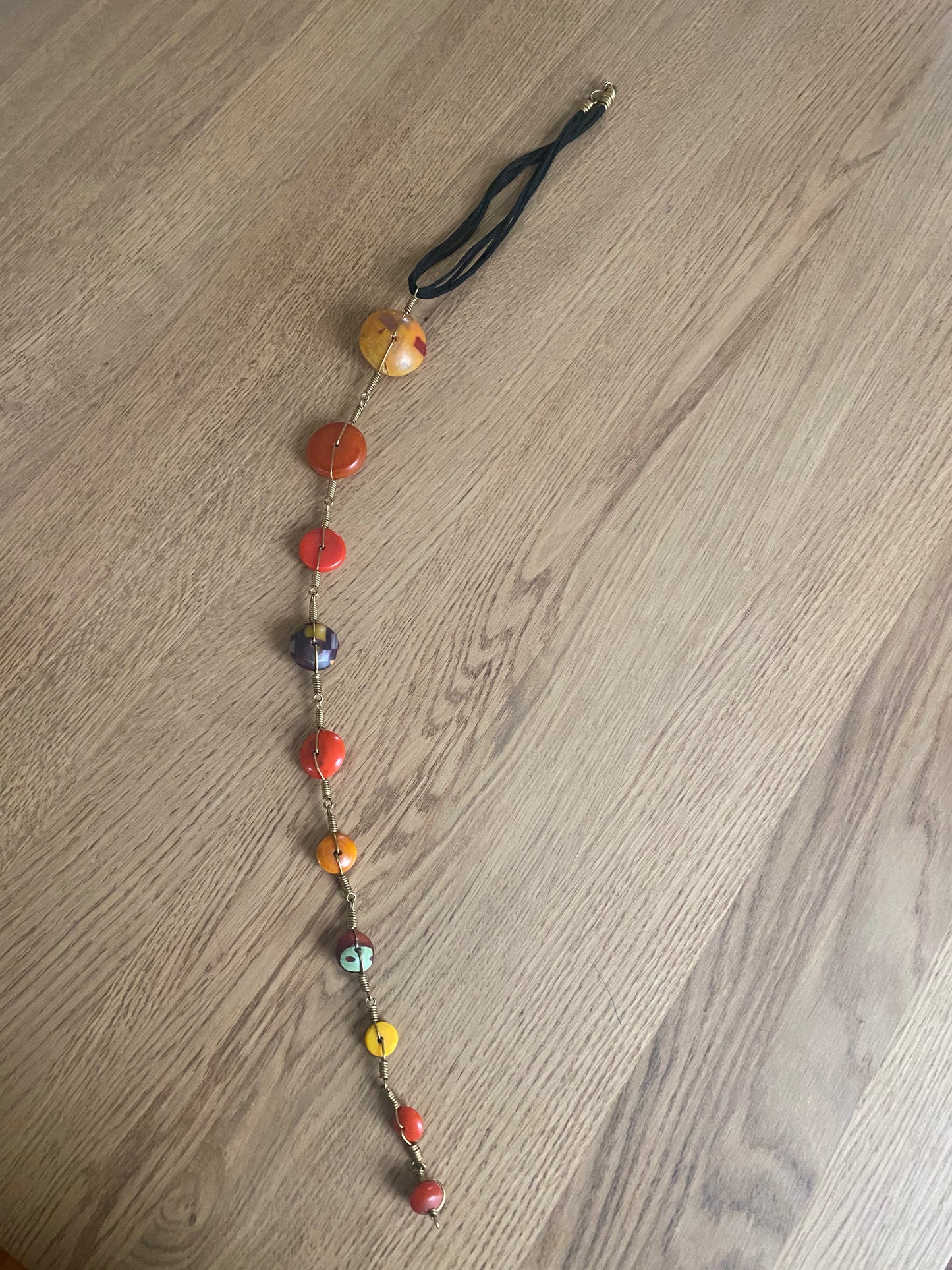 Mwangi Amber & Bone Brass Statement Necklace