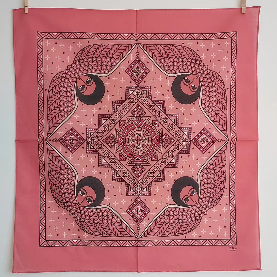 Mystical Afro Angels Ethiopian Bandana (Pink)