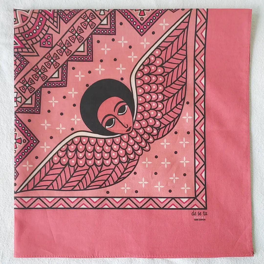 Mystical Afro Angels Ethiopian Bandana (Pink)