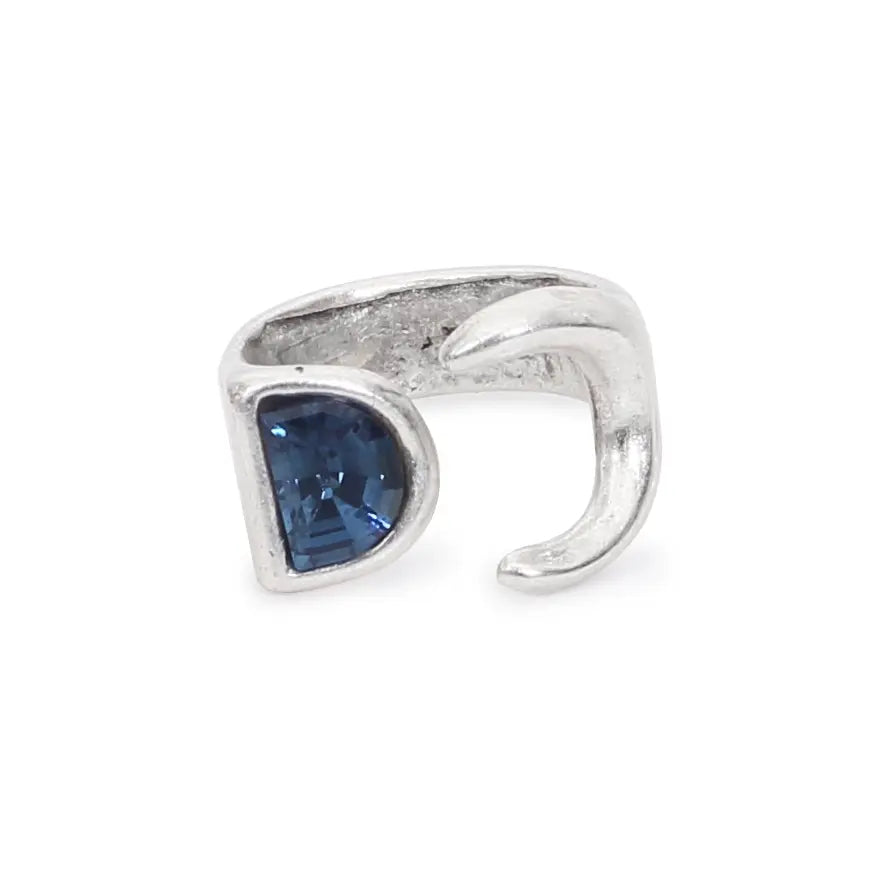Bluemoon Crystal Brass Ring