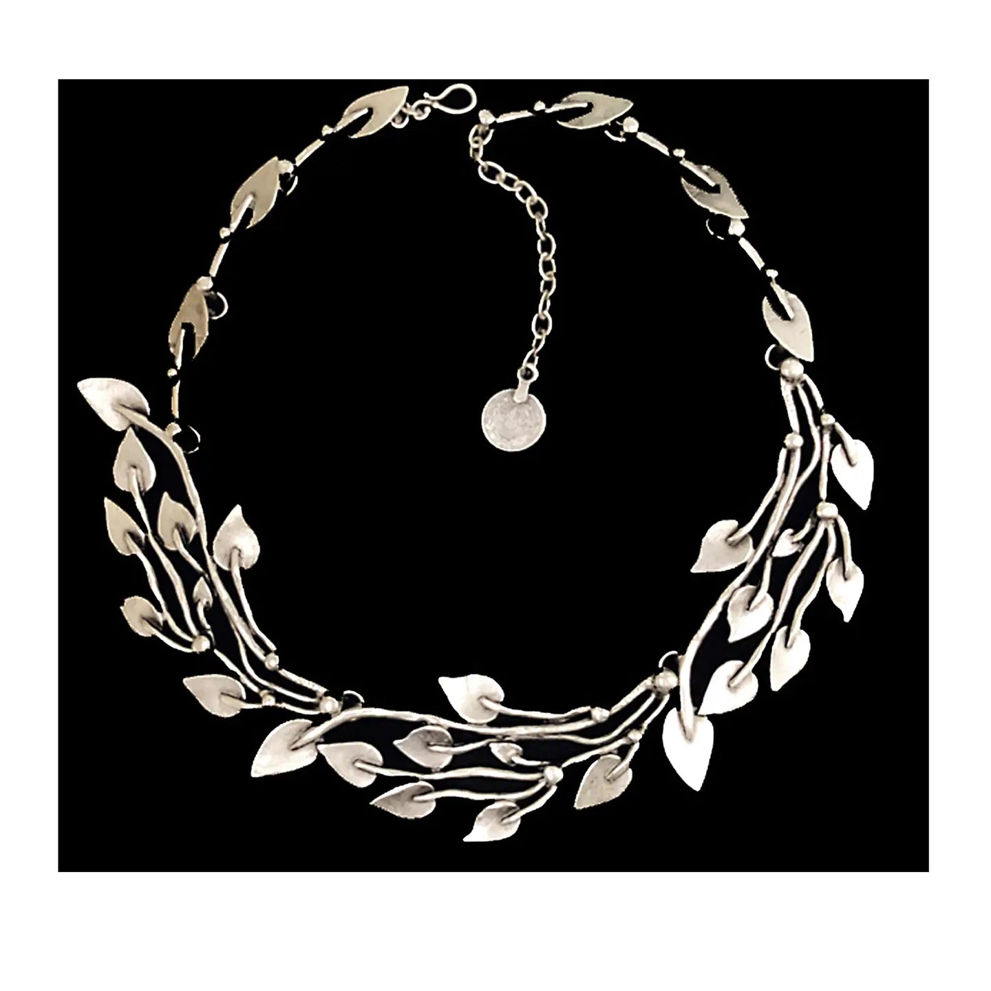 Leaf Pewter Necklace