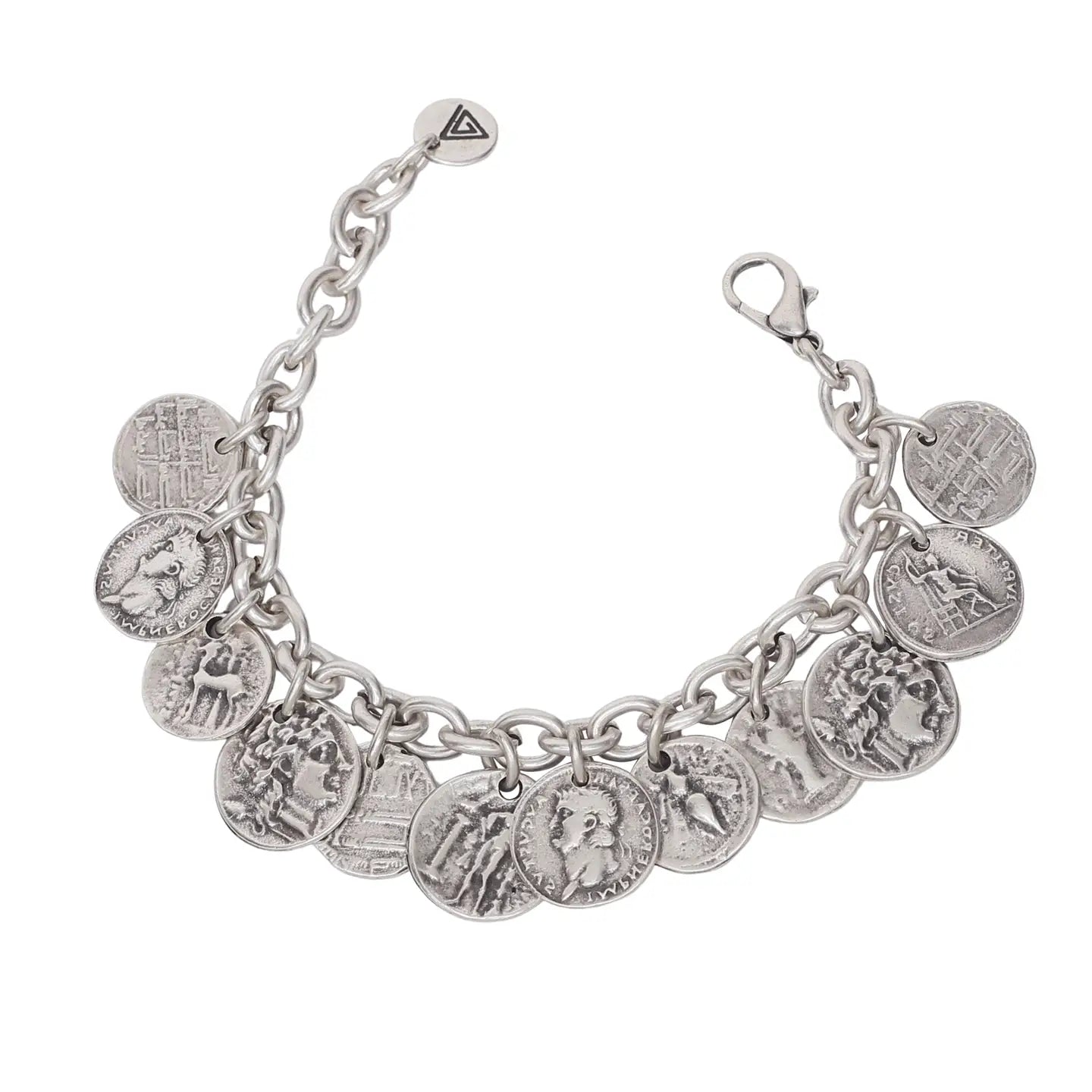 Handmade Pewter Coin Bracelet