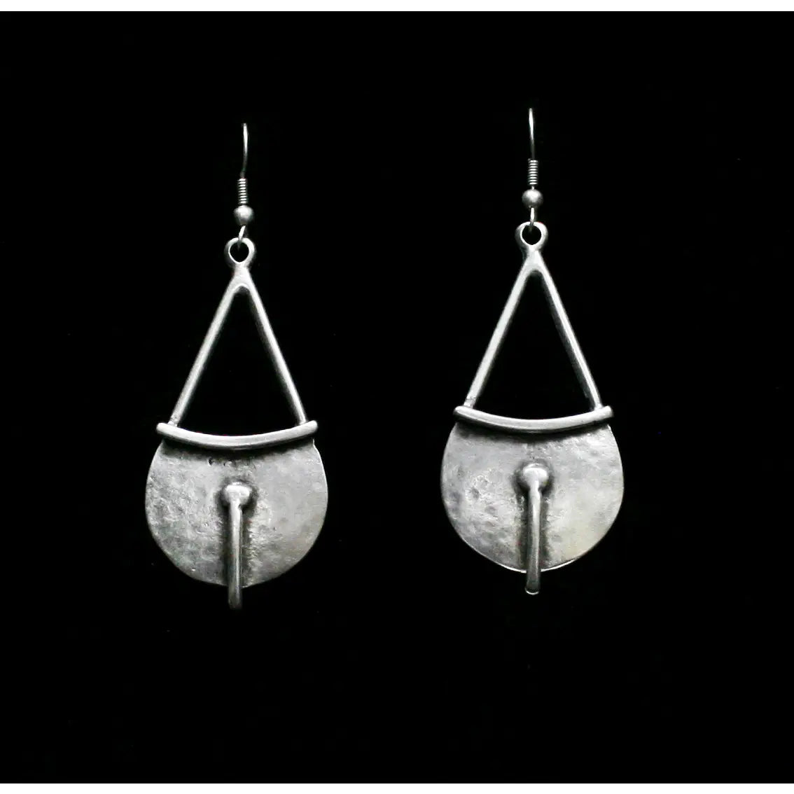Handbag Pewter Earring