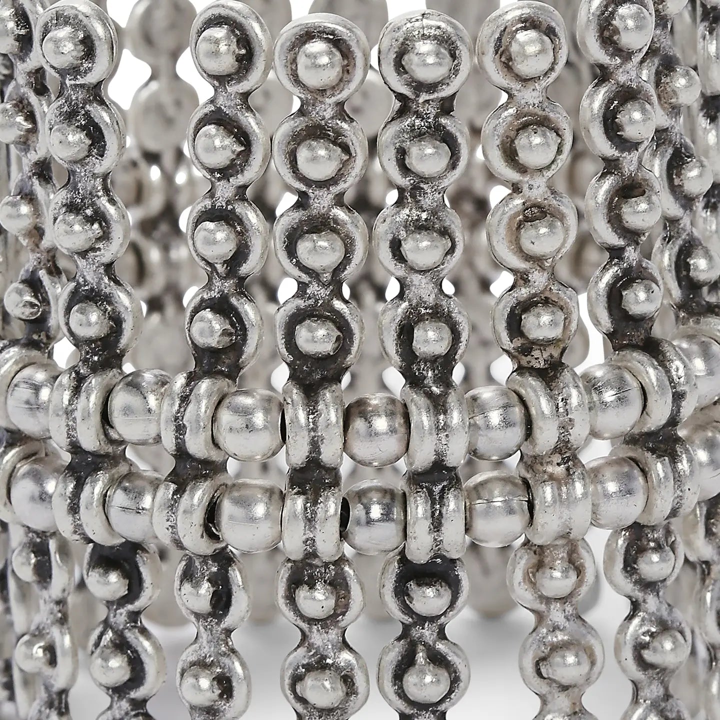 Double Layered Pewter Bracelet