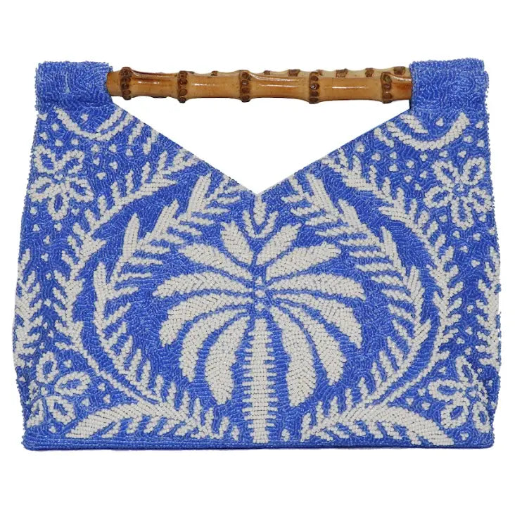 Ink Cut-Out Bamboo Handle Bag
