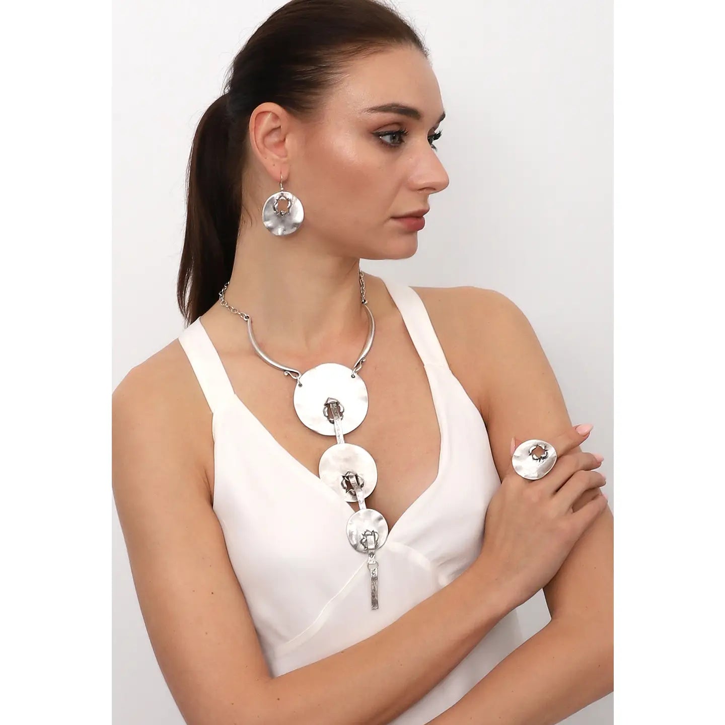 Cascading Circle Necklace