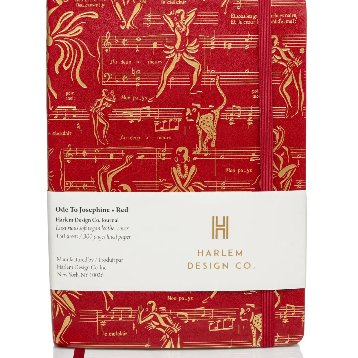 Ode To Josephine Journal - Red and Gold