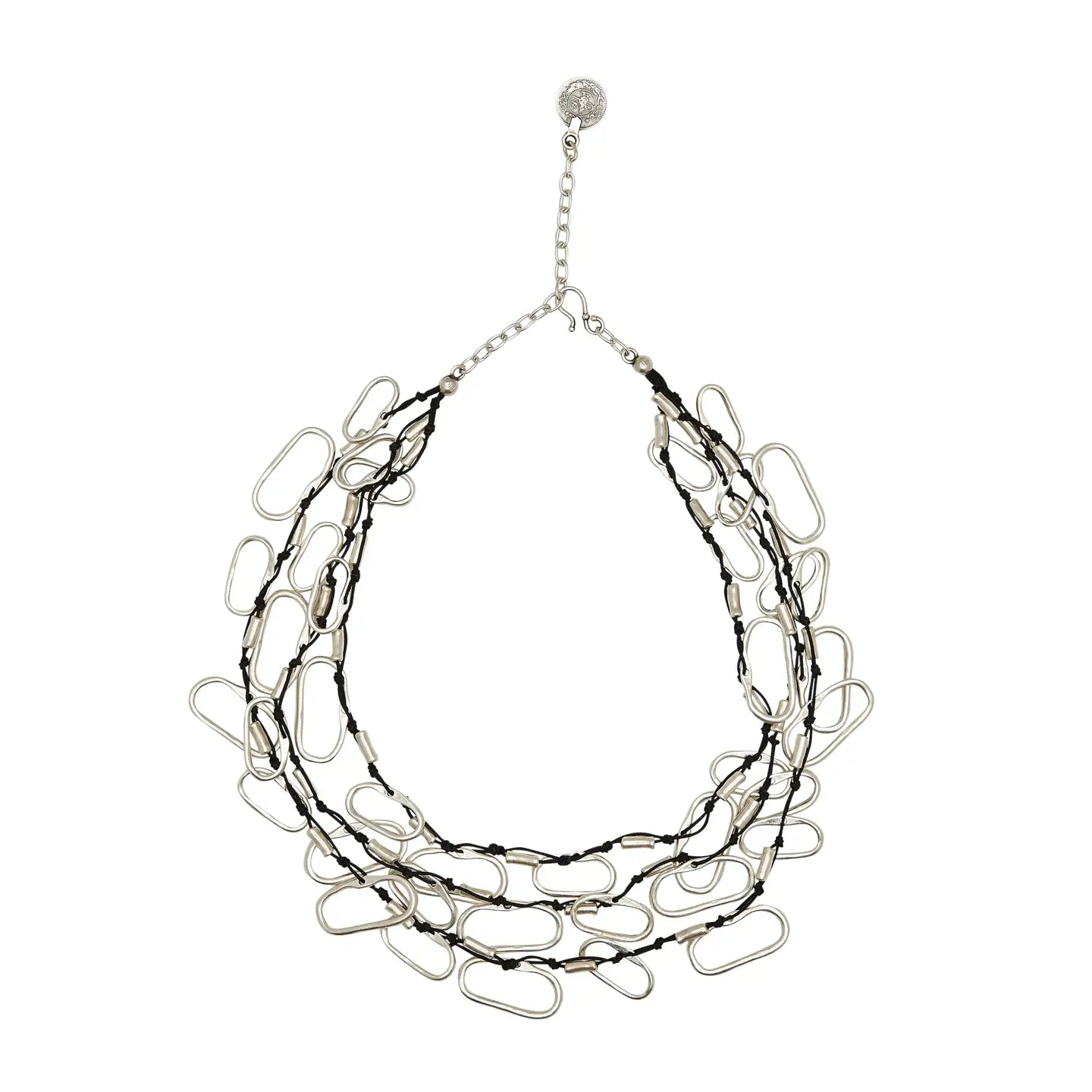 Multi Link Chain Pewter Necklace