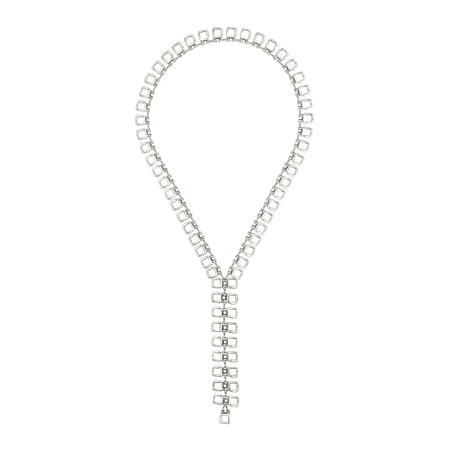Silver Plated Belt Necklace