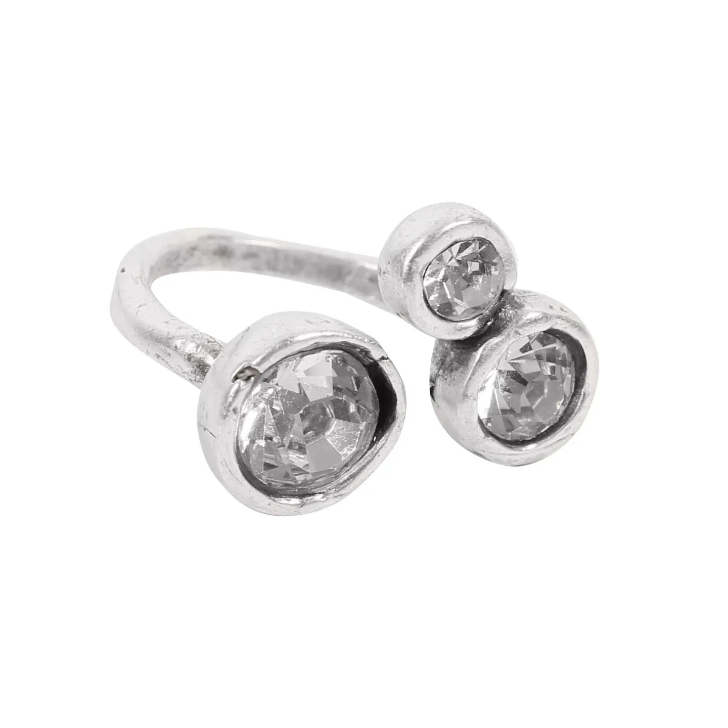 Handmade Crystal Brass Ring