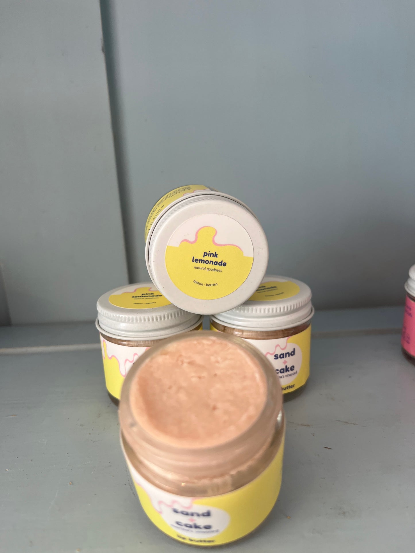 Pink Lemonade Lip Butter - Handcrafted All Natural - Sand & Cake