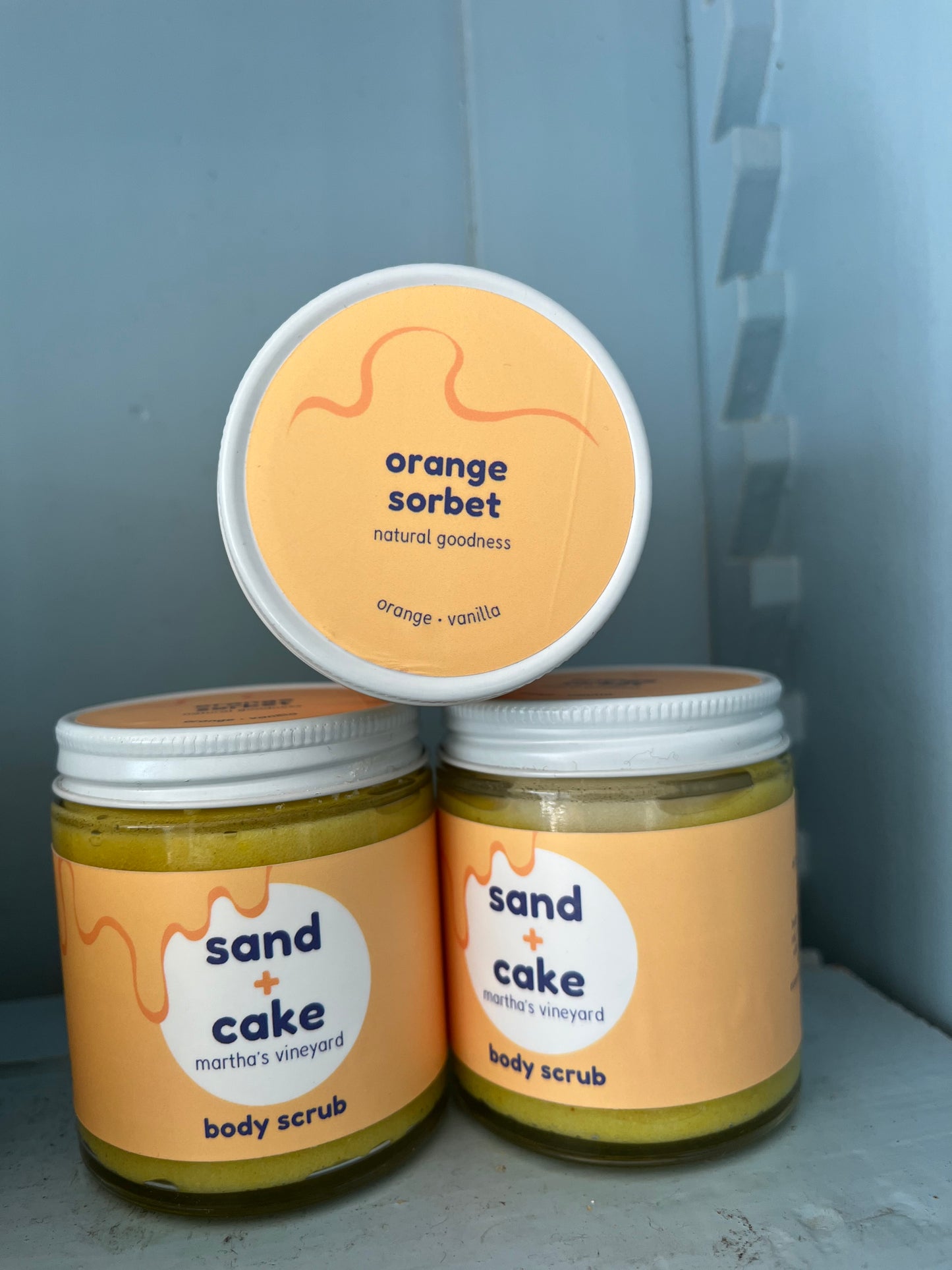 Orange Turmeric Scrub - Travel Size (4 oz) - Sand & Cake