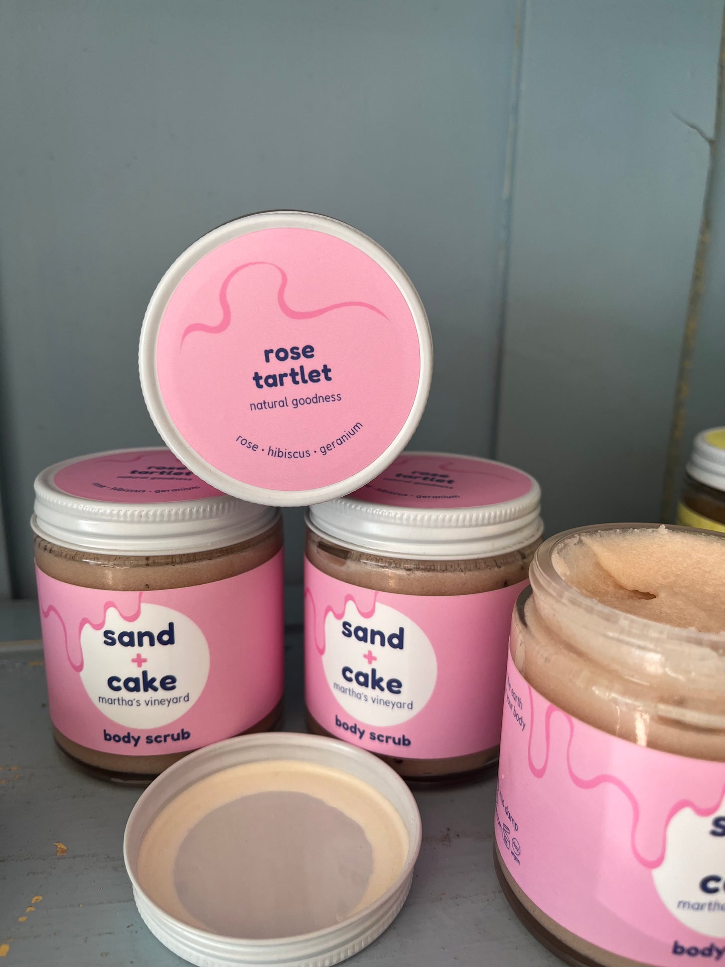Rose Tart Scrub - Travel Size (4oz) Sand & Cake