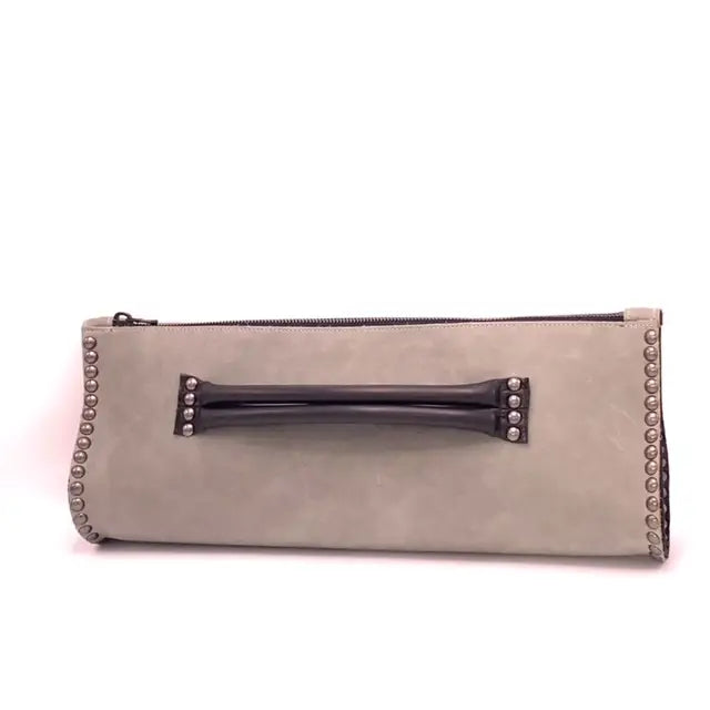 Oversized Leather Clutch