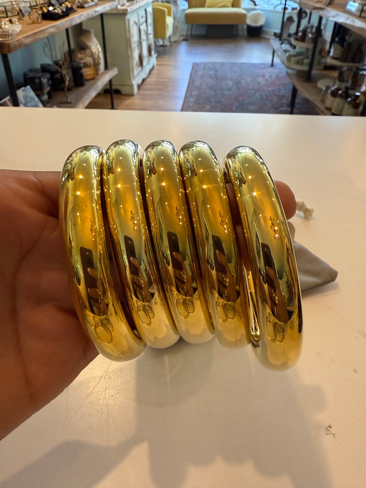 Gold Brass Bangle