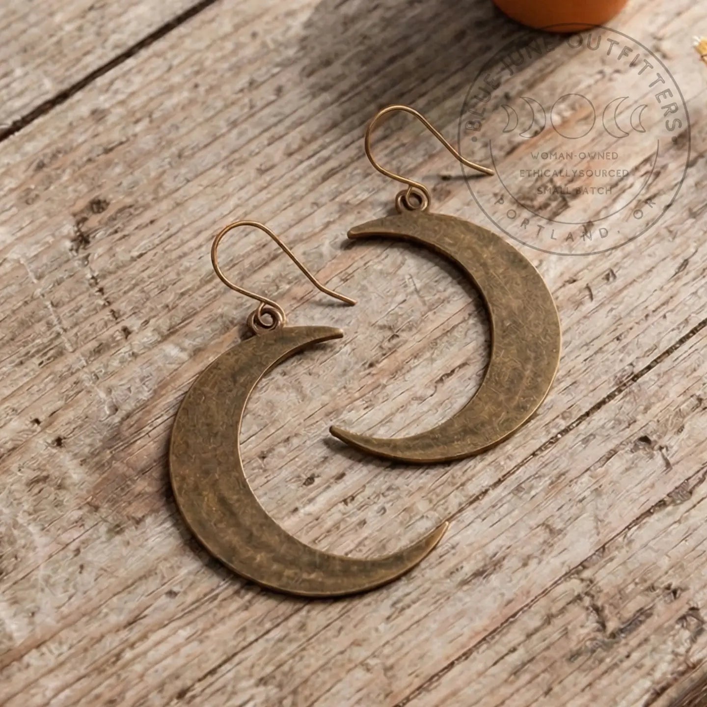 Large Cresent Moon Earings