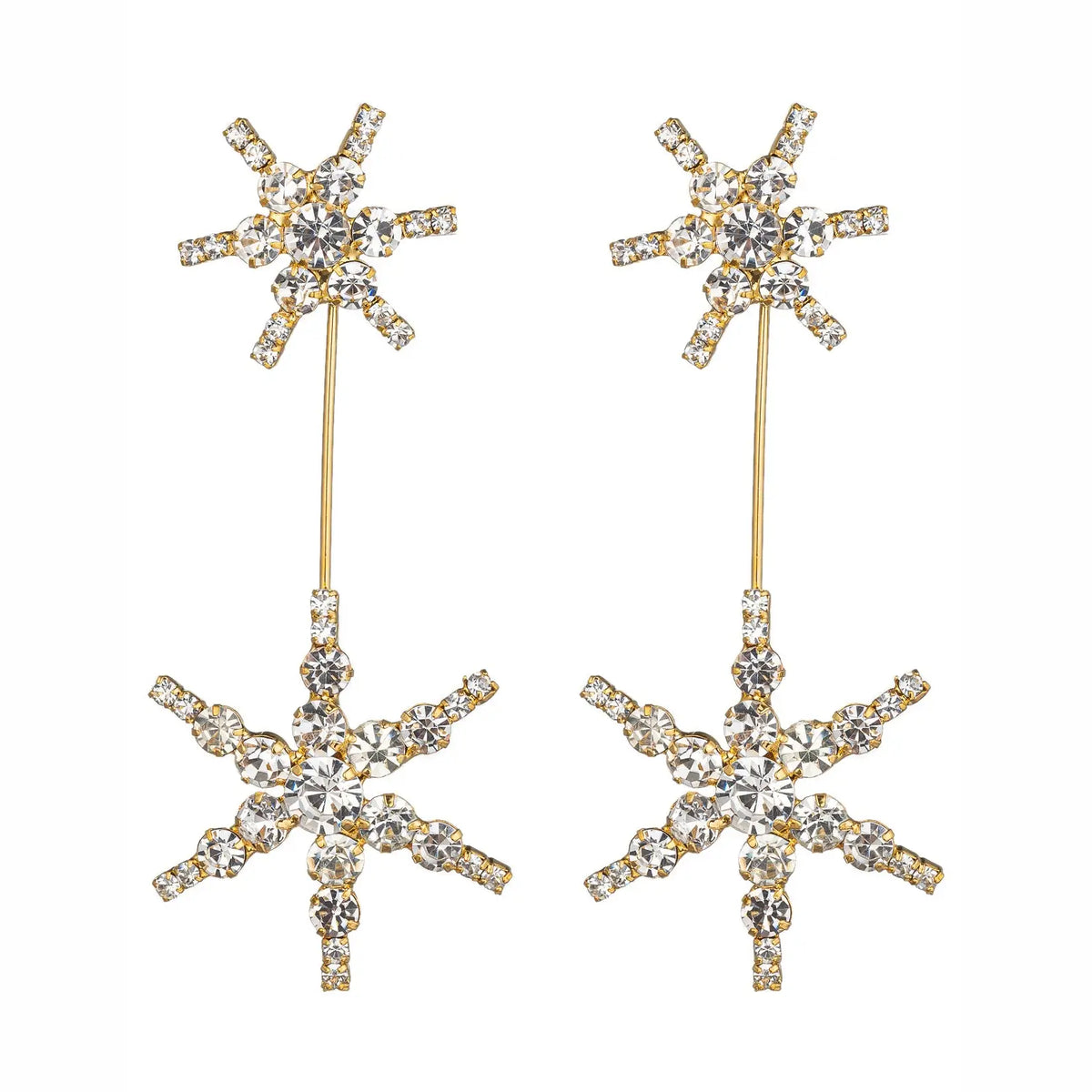 North Star Statement Drop Earrings