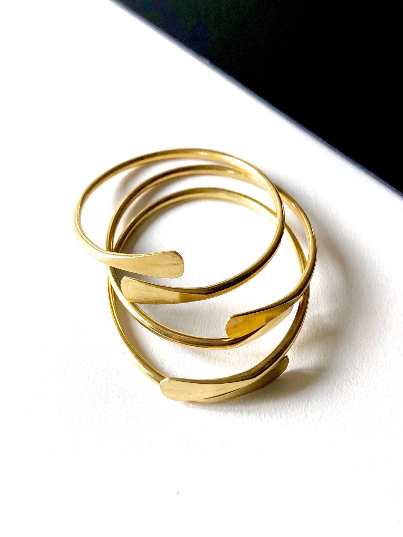 Coil Bangle Bracelet