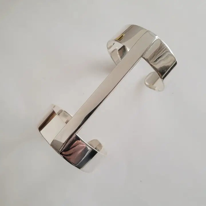 Silver Plated Brass Solo Cuff Bracelet