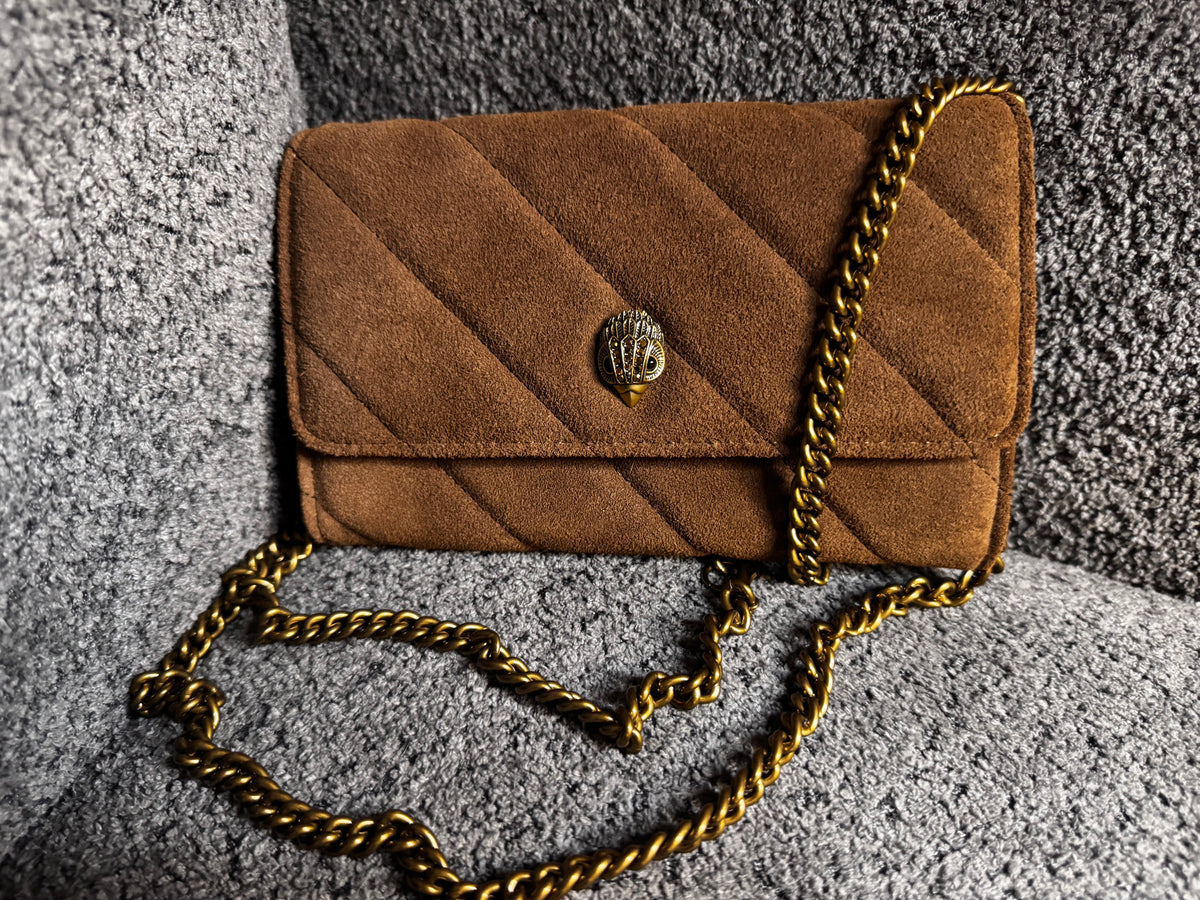 Kurt Geiger Brown Leather Kensington Bag