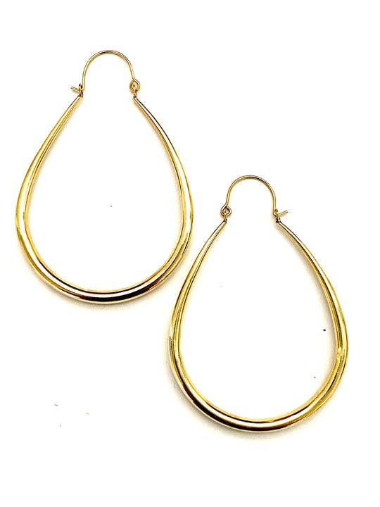 Kahi Brass Hoops