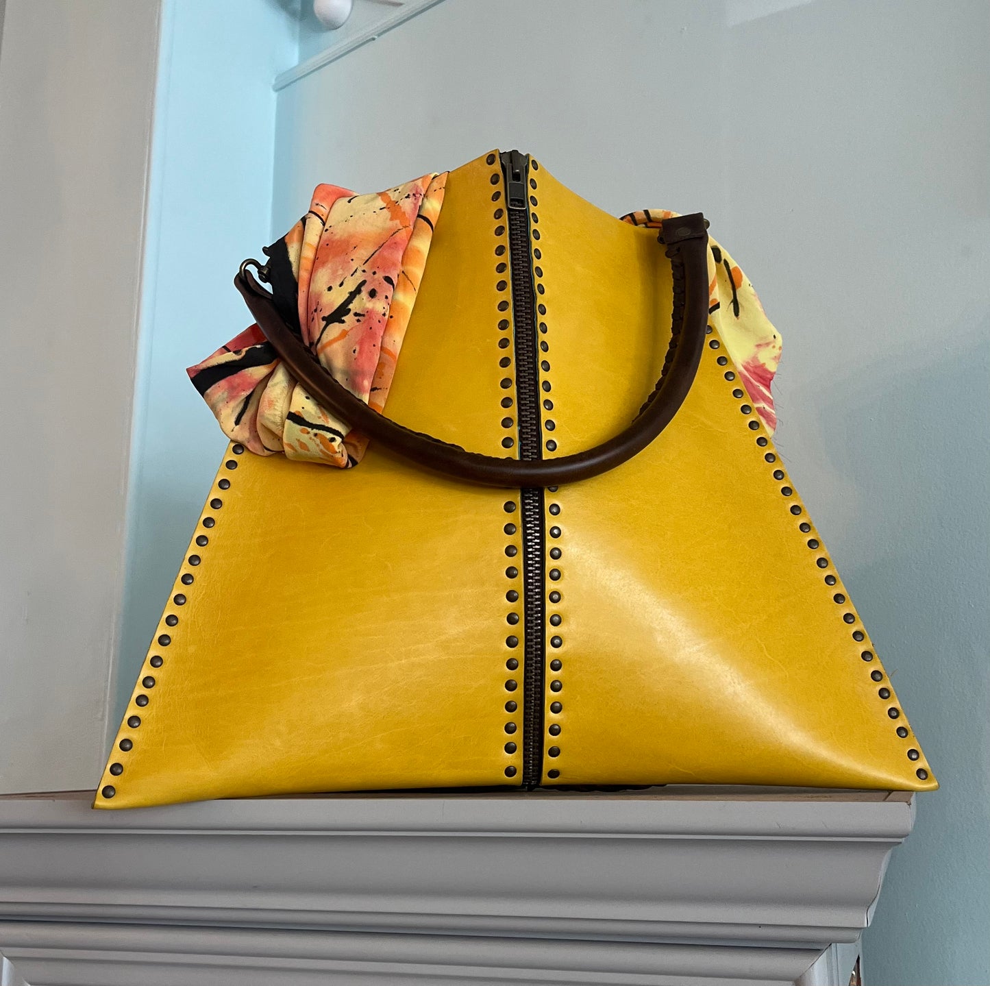 Large Zipper Tote Bag - Handmade Exclusive