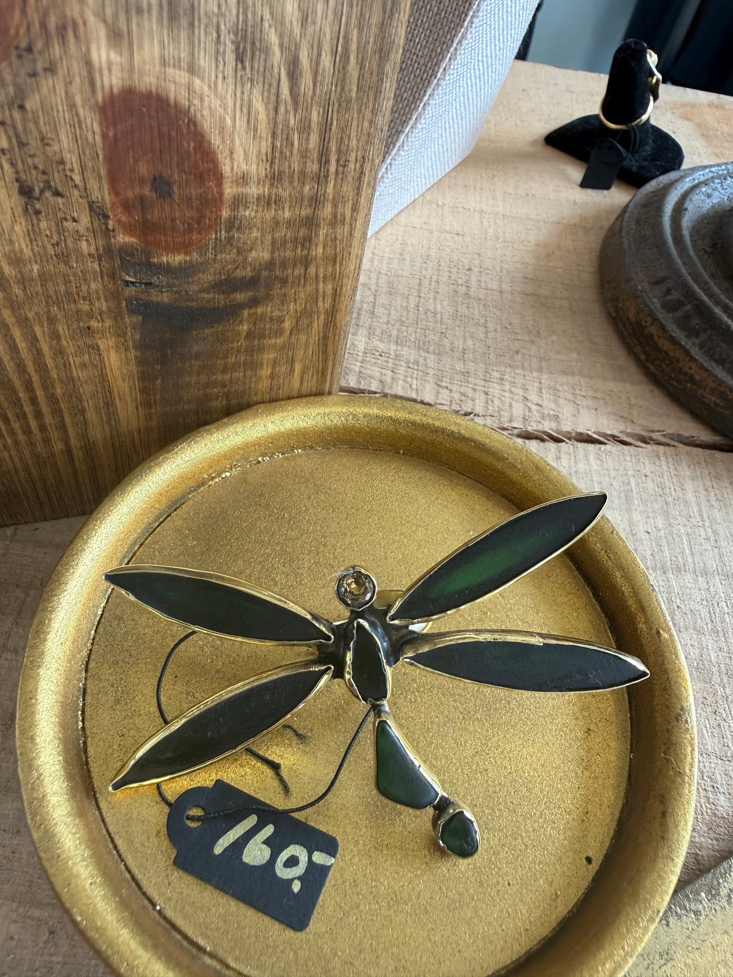 Dragonfly Seaglass Jen Stone Ring