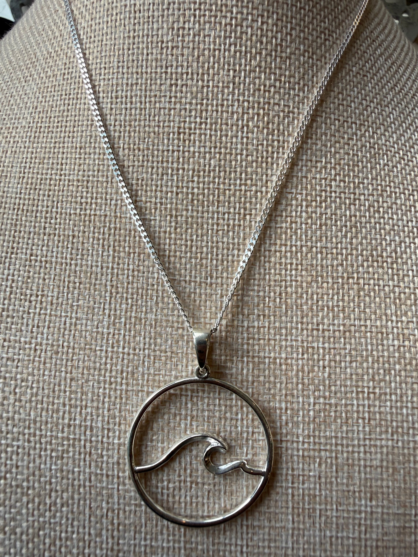 Silver Wave Necklace