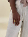 Jadun Adjustable Double Snake Head Ring