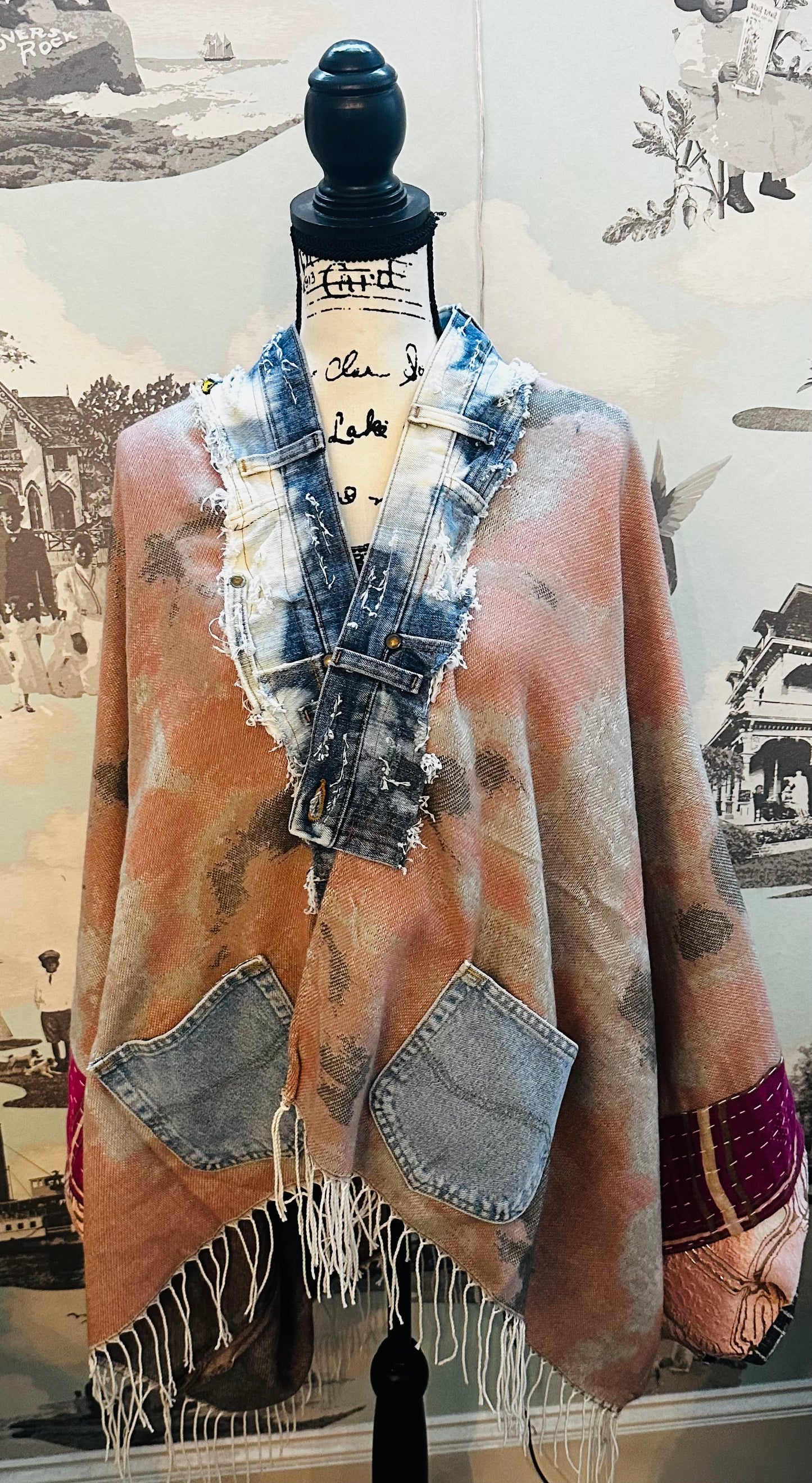Pink Sweater Kimono- One of a Kind