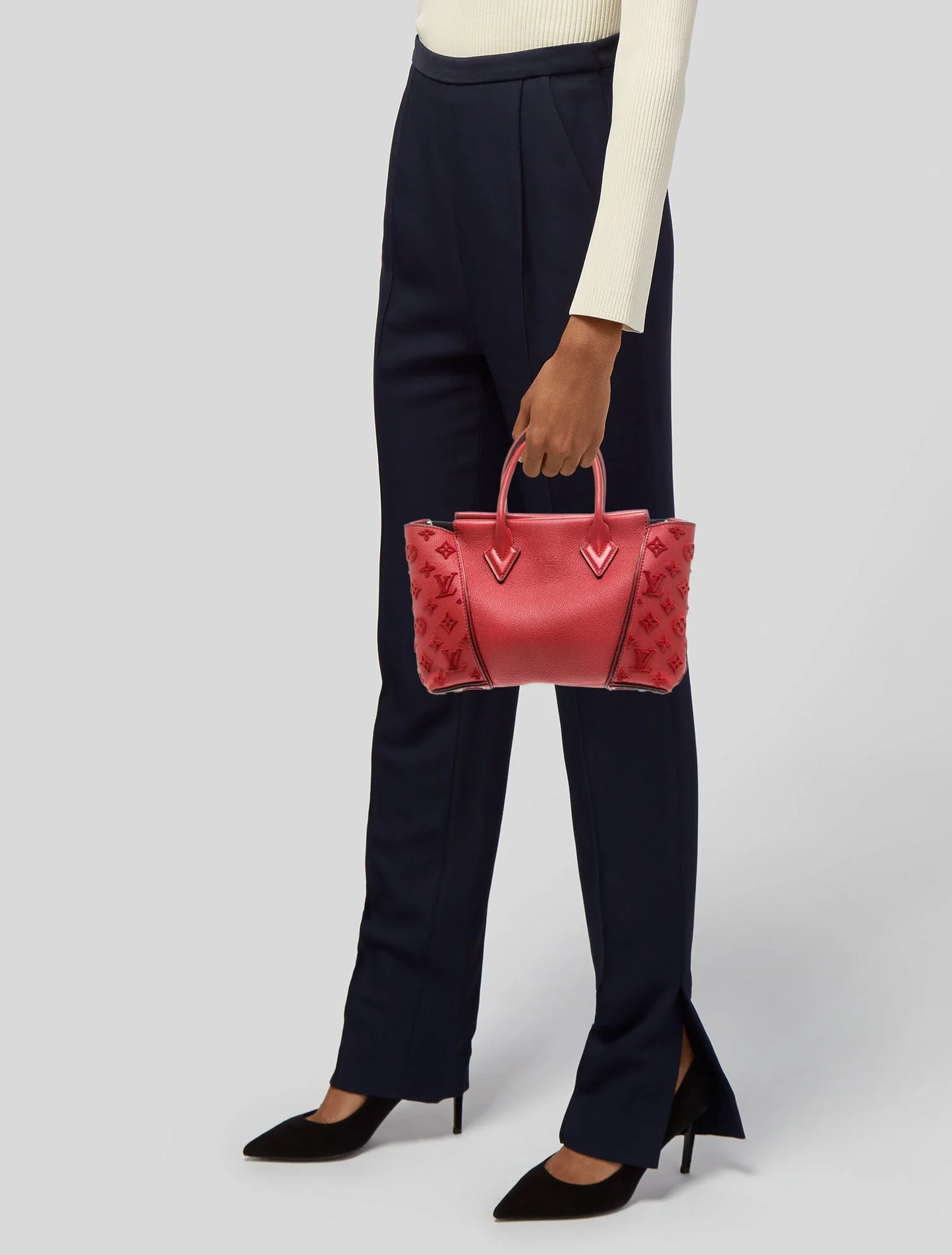 Louis Vuitton LV Red Monogram W PM (Pre-Loved) 2014 Collection